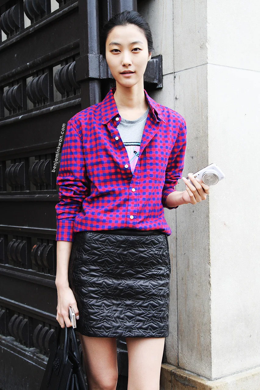 Ji Hye Park at Haider Ackermann SS 2014 Paris Snapped by Benjamin Kwan