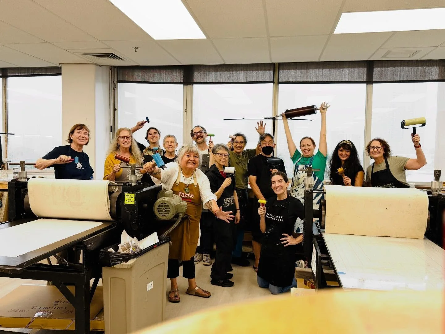 Our rainy day was not boring. @artistmelanieyazzie lit up our world!