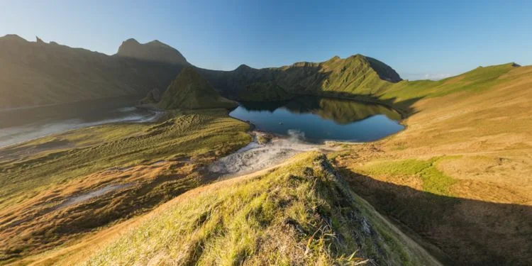 Yankicha Island - Hill top view of the Caldera