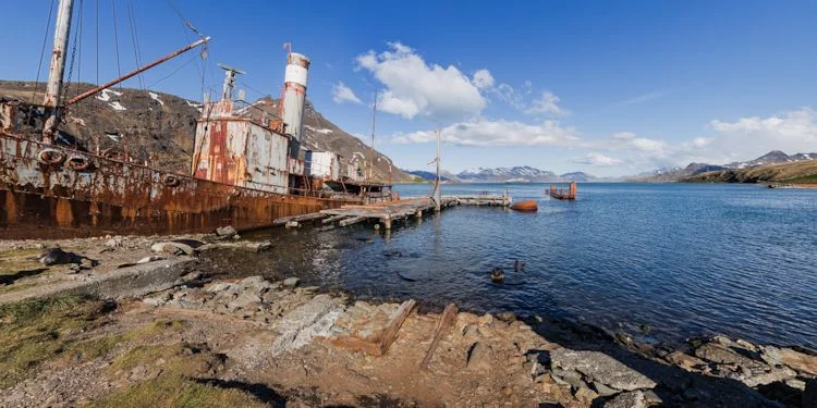 Old Whaling Ship and Winch