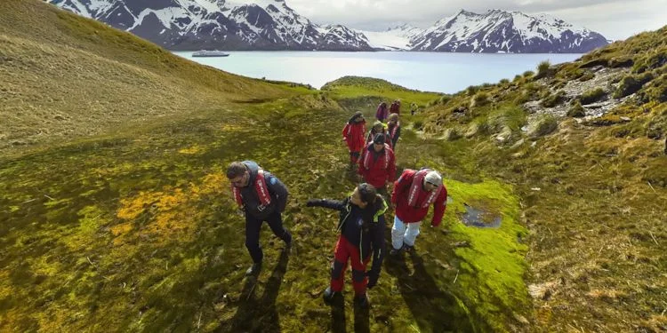 Starting the walk to the Summit