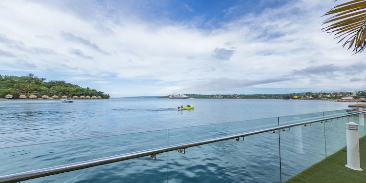 Port Vila - L'Austral at anchor