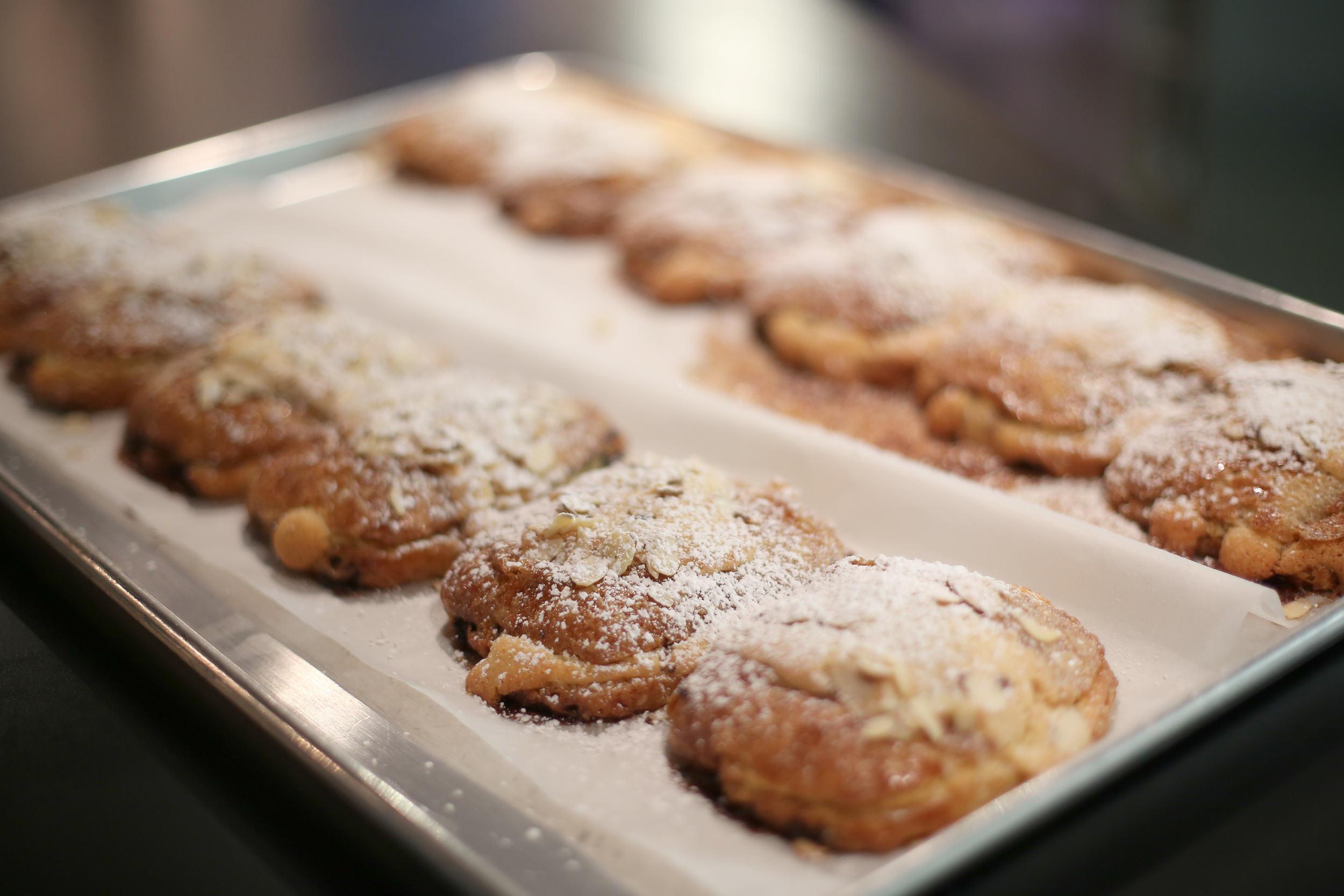 twice baked chocolate almond croissants