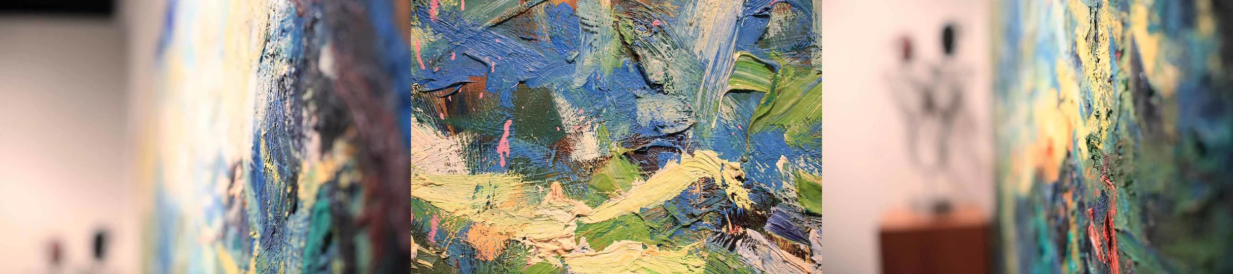 Artist Carl Plansky has a number of works on display and is a favorite artist of Mr. Elder.