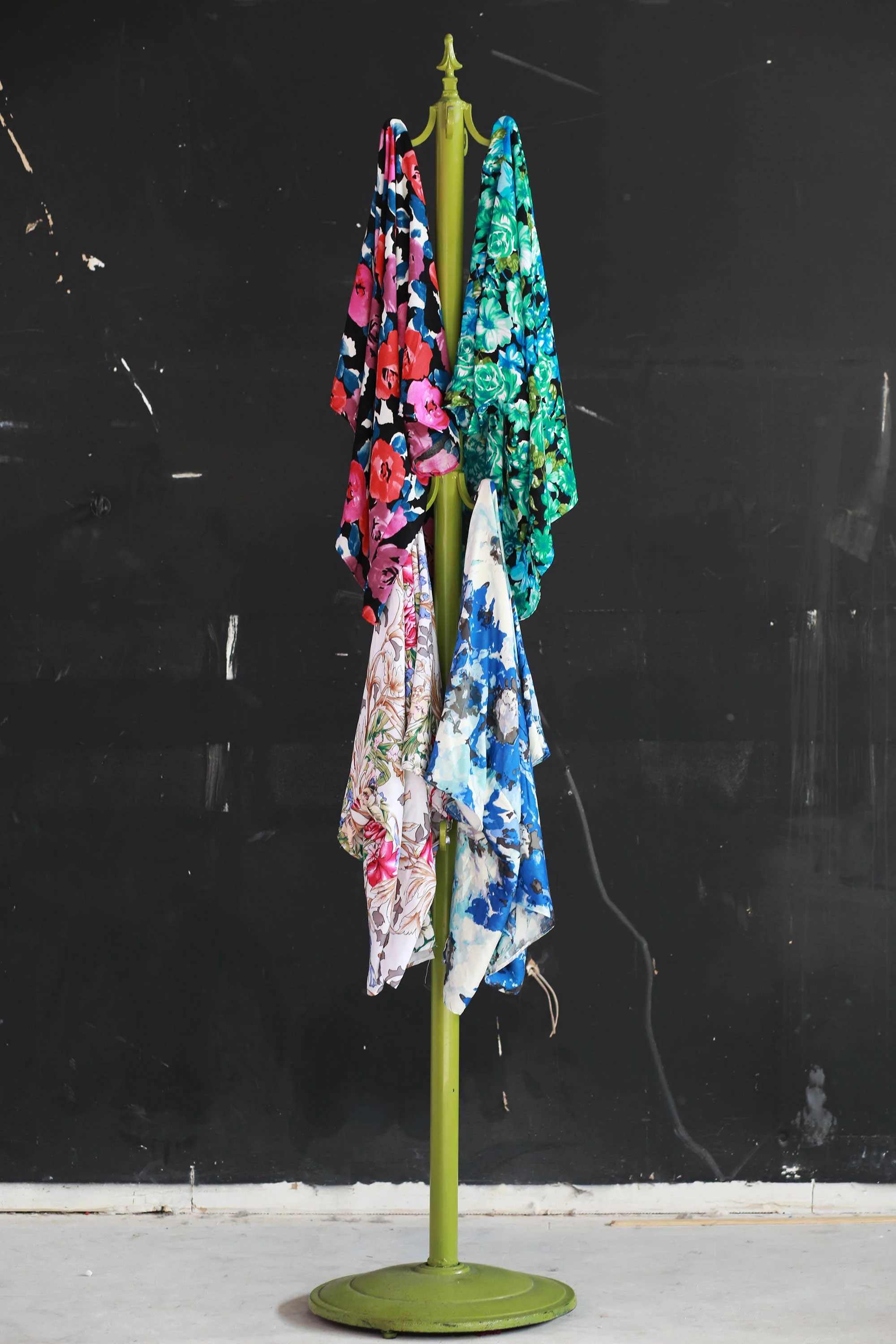very awesome kimonos indeed. This industrial wall provided a lovely backdrop!