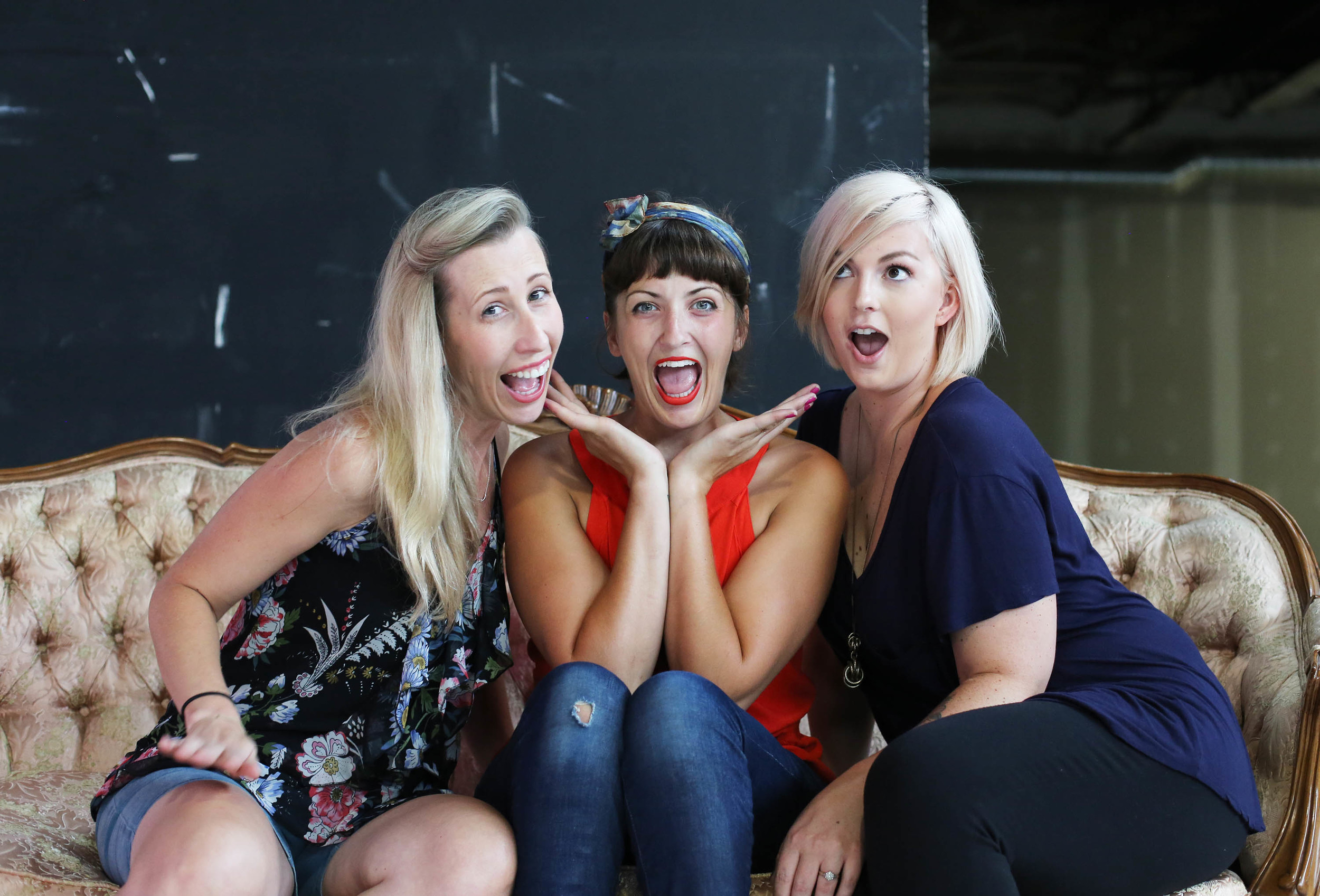 Heather, me & Patrice feeling good with our bad selves..