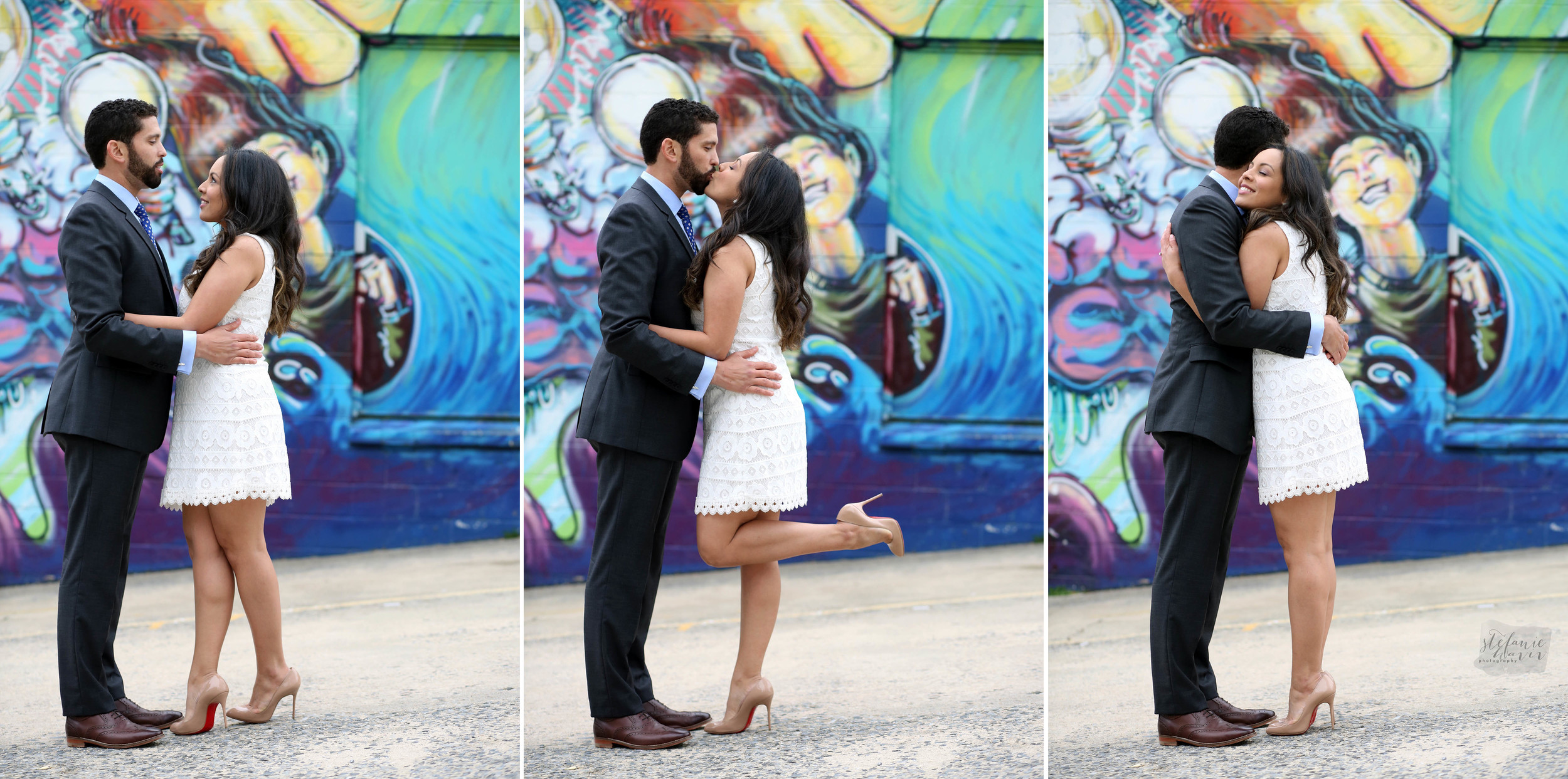 graffiti may be cliché, but a super saturated pop of color in the background never hurts!