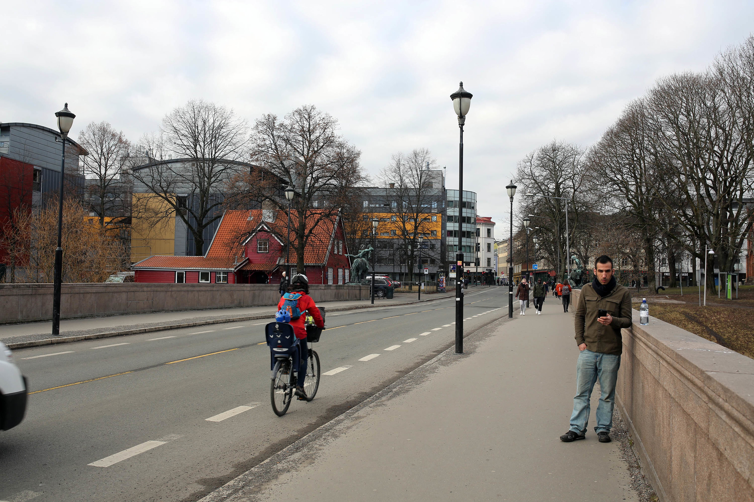 the sound of bicycles and Teslas were abundant. It was a lovely morning.