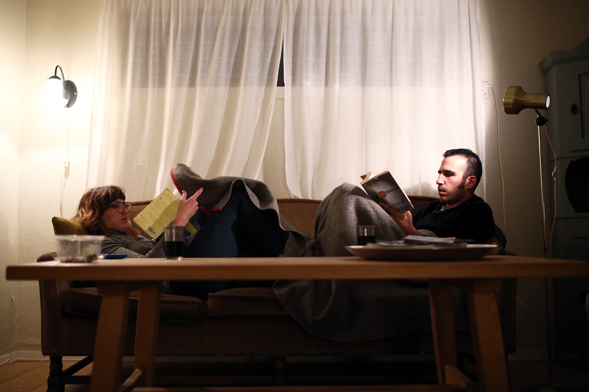 I can't remember the last time we sat around reading together.
