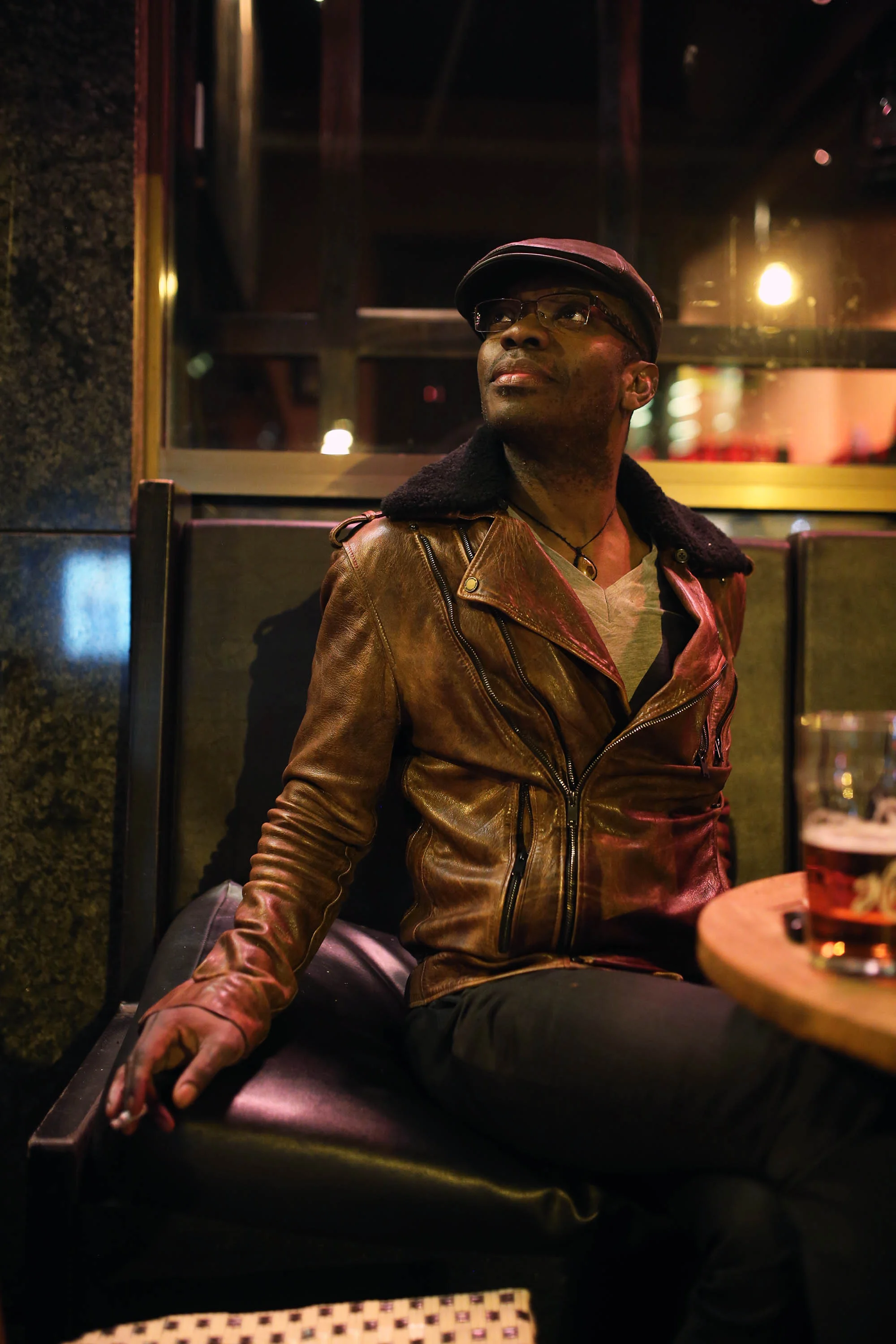 a local bar fly from West Africa wanted his portrait taken. I obliged.
