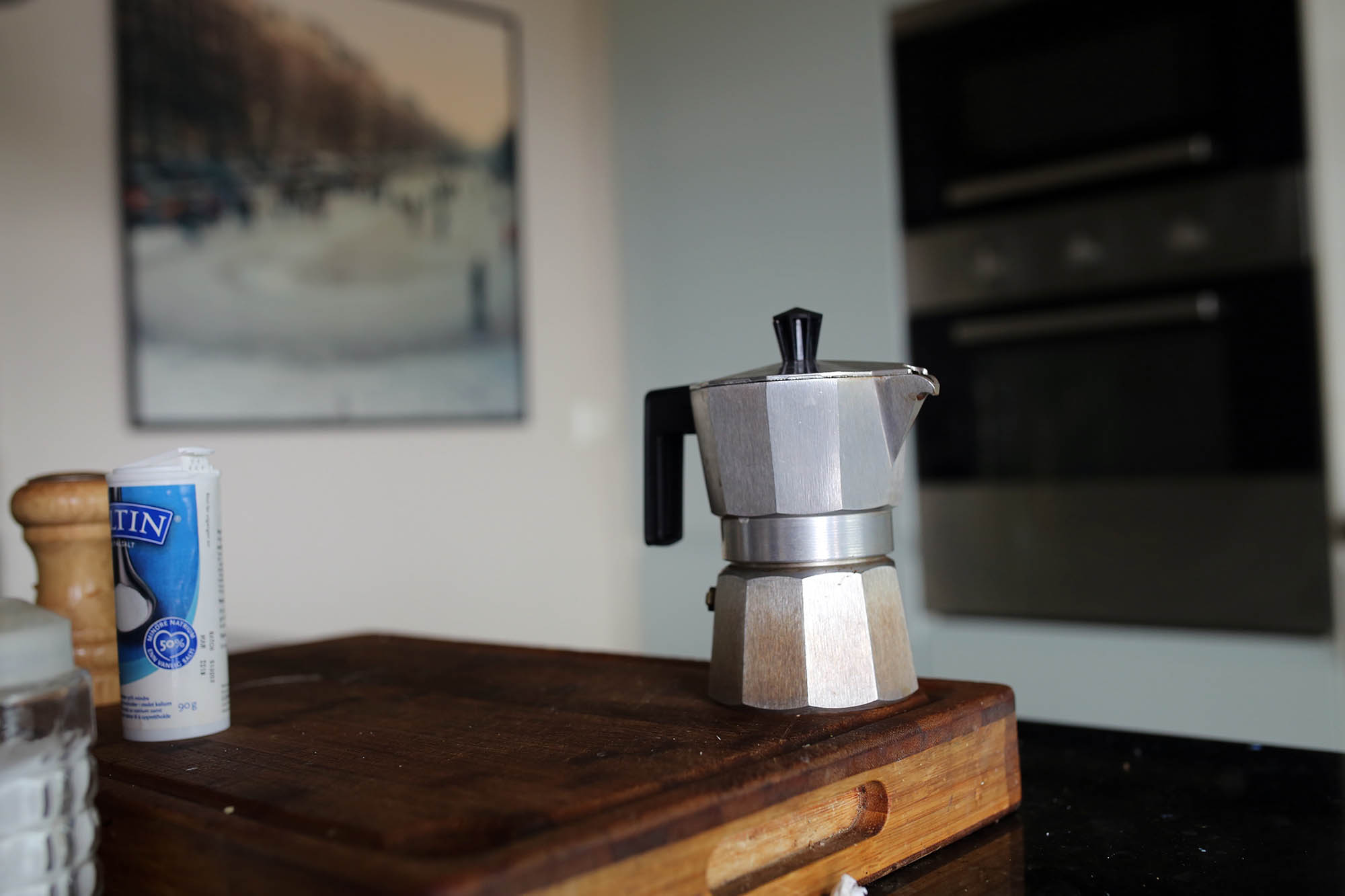 so happy to have brought this little guy with us... I love you coffee. so. much.