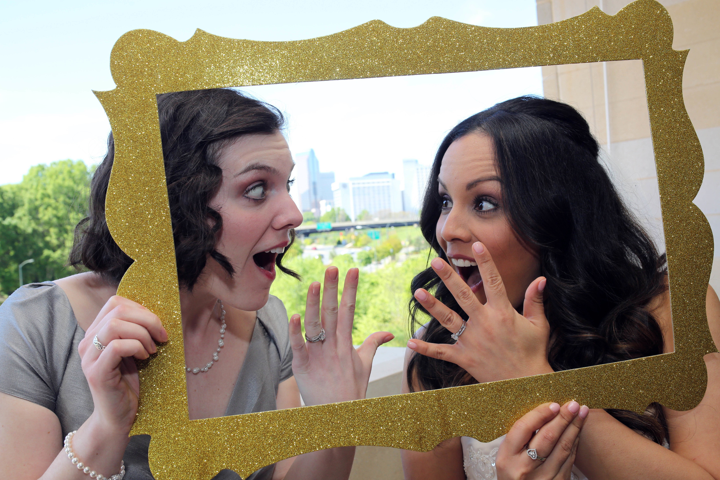 happiness when you and your best friend are both married!