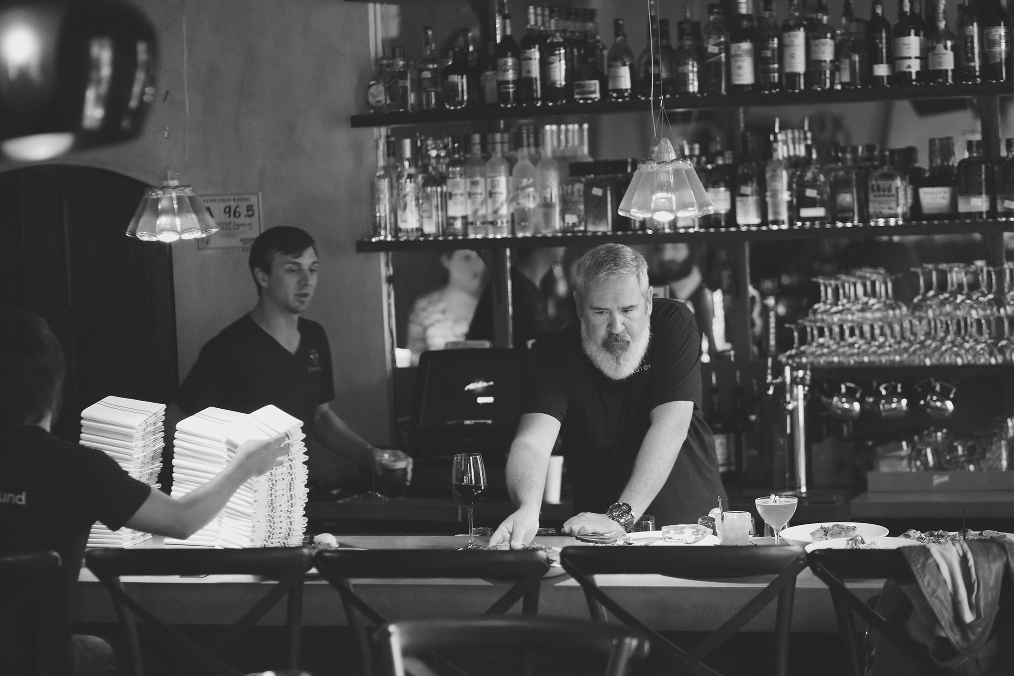 Make sure to visit bartender Russ for a superb cocktail or two. or three.