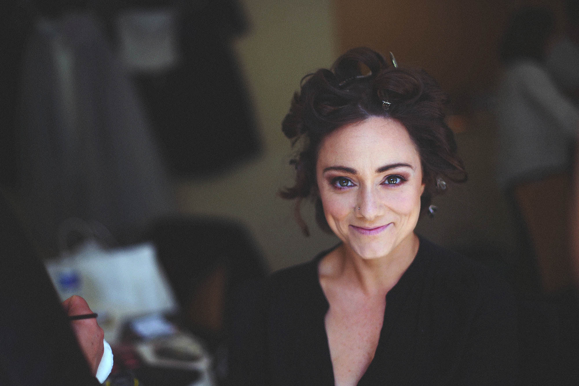 Our "bride" Misty; with that pre-ceremony sparkle in her eye!