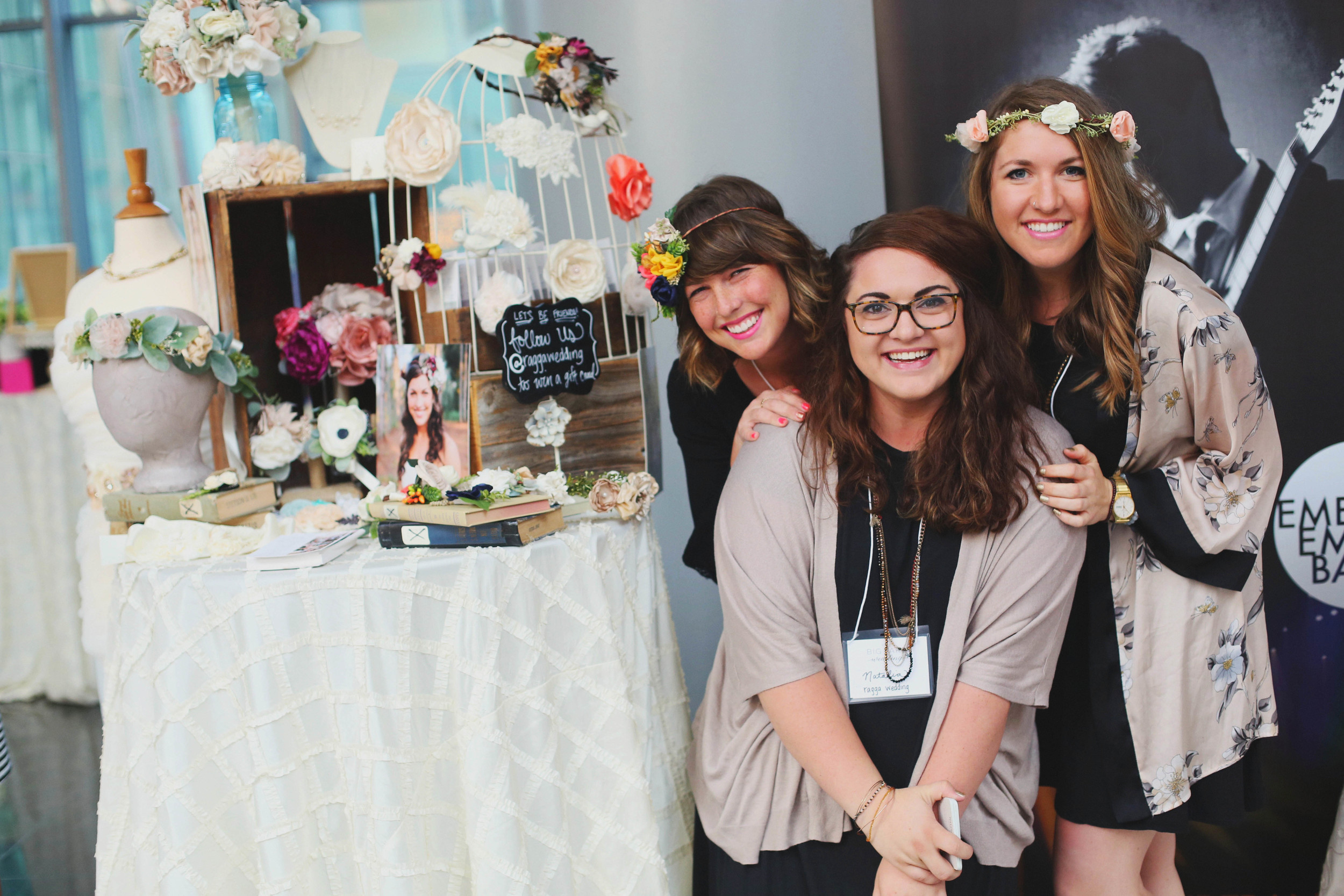 ragga wedding hair pieces -- such a cute team!
