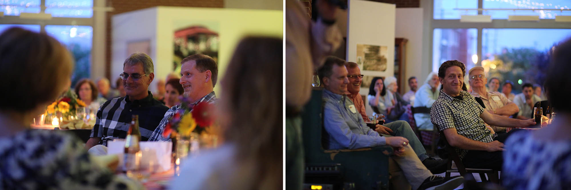 As evening falls, speeches bring everyone to smiles and tears of joy (sometimes belly laughter too!)