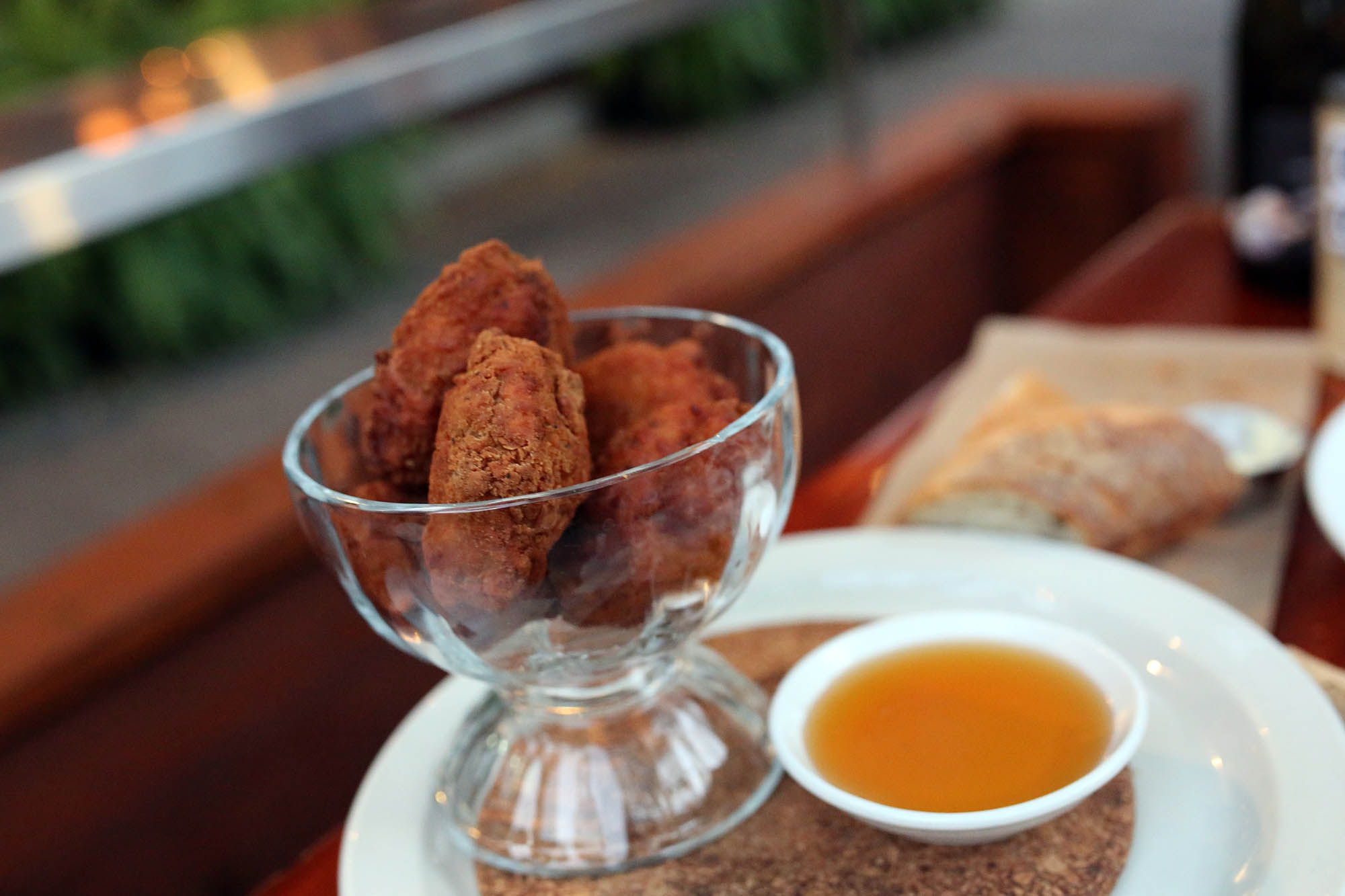 Foie Gras stuffed Chicken Nuggets and HONEY. YESSS