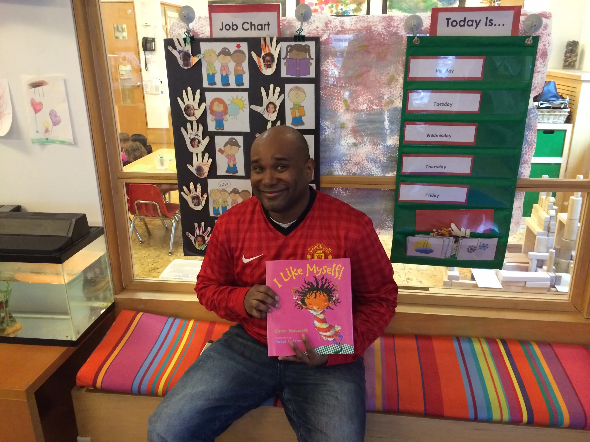 My wife and I shared I Like Myself with our daughter's preschool class.