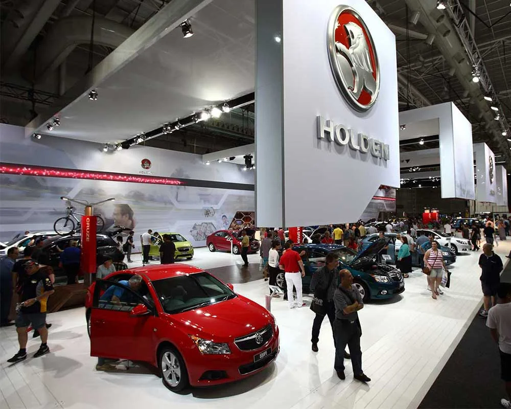 Holden cars on display at AIMS