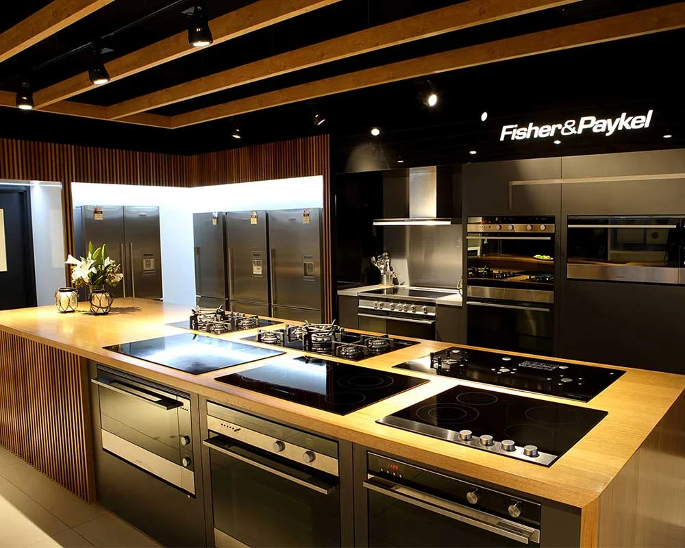 Kitchen display Fisher and Paykel