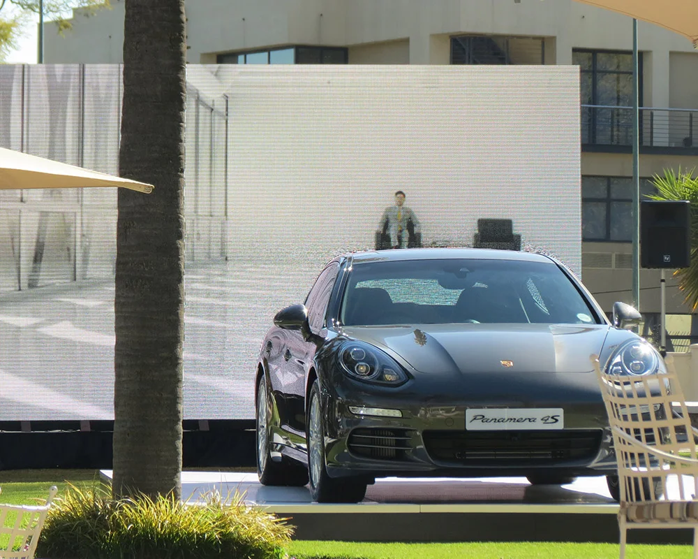 Porsche car showcase