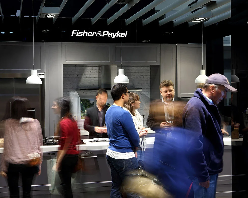Fisher and Paykel kitchen display