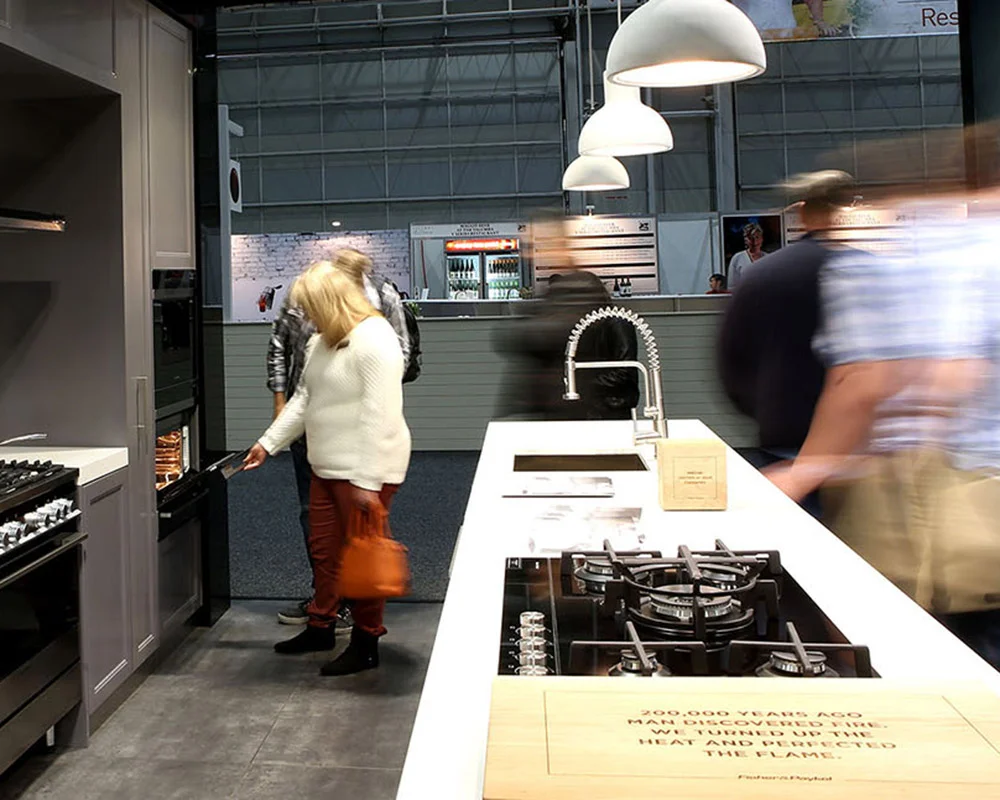 Kitchen display for Fisher and Paykel