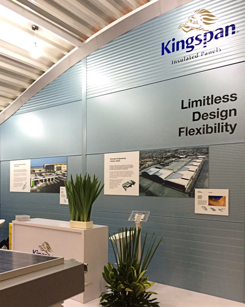 Kingspan rolled radius panels