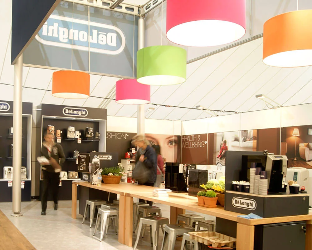 De'Longhi display at Harvey Norman Conference