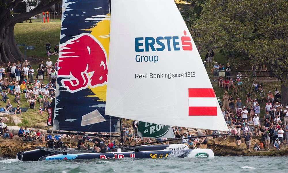 Crowd at the  Extreme Sailing Series