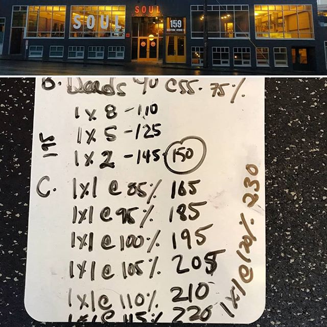 About a year ago my office moved next door to this gym @soulfitnessclubseattle_  i walked in struggling with having any kind of fitness routine and never having touched an olympic weightlifting bar. Today I deadlifted 230lbs and go to the gym regular