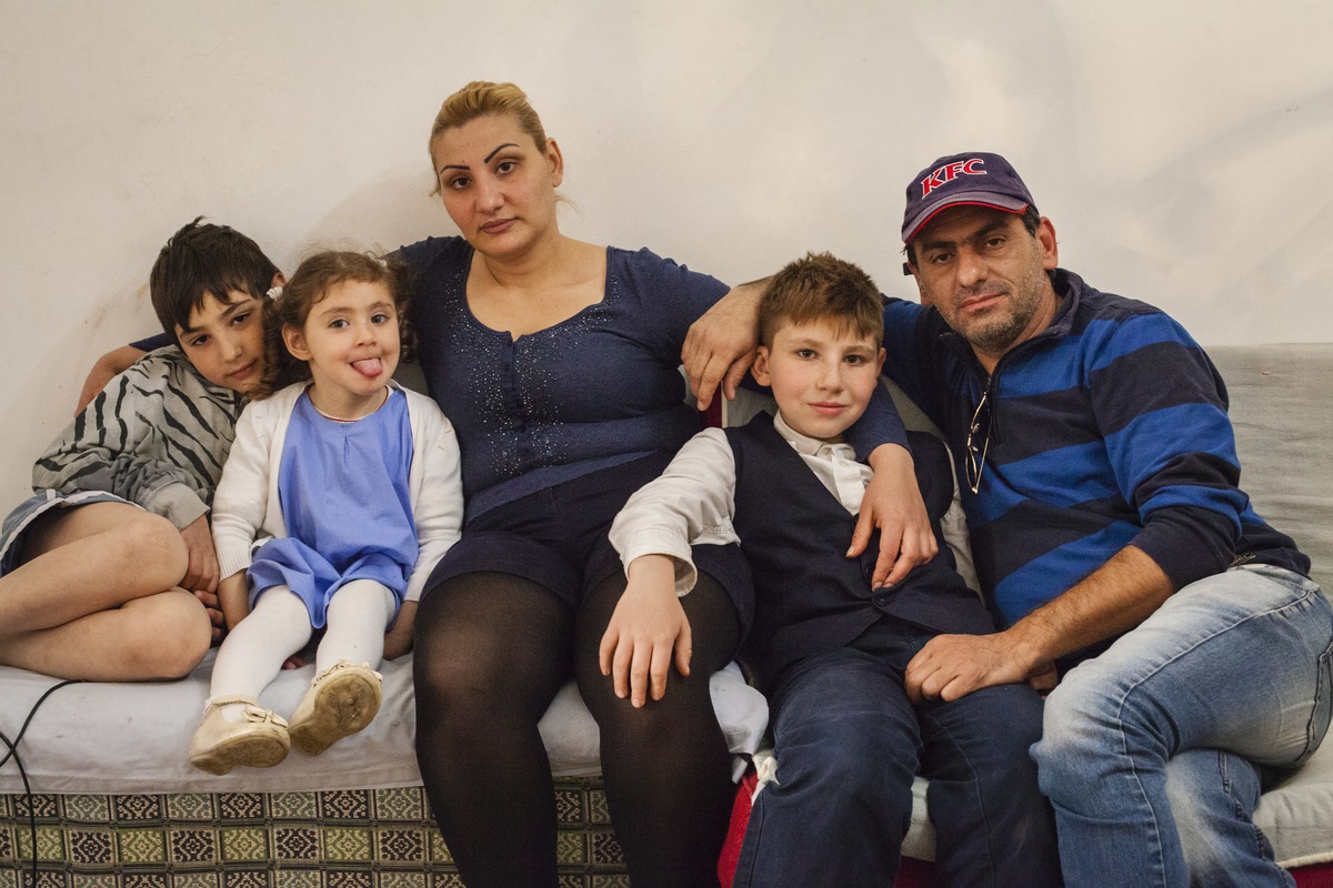 Rozet and her three children; Shant, Mari, and Krist. Yerevan, Armenia. May 2015. Photo credit Ghadah Alrawi