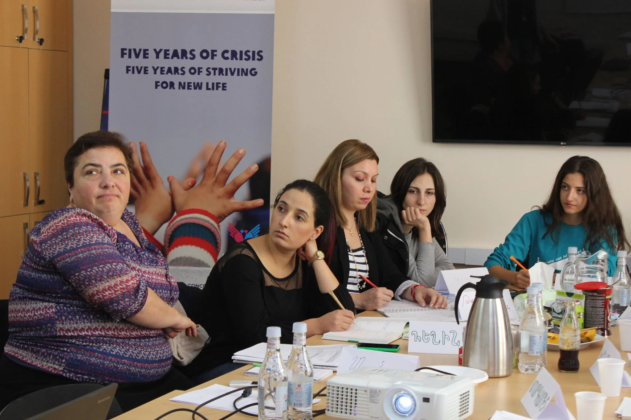 The new cadre of social workers during their training in Yerevan Armenia, October 2016. Photo credit Oxfam Armenia