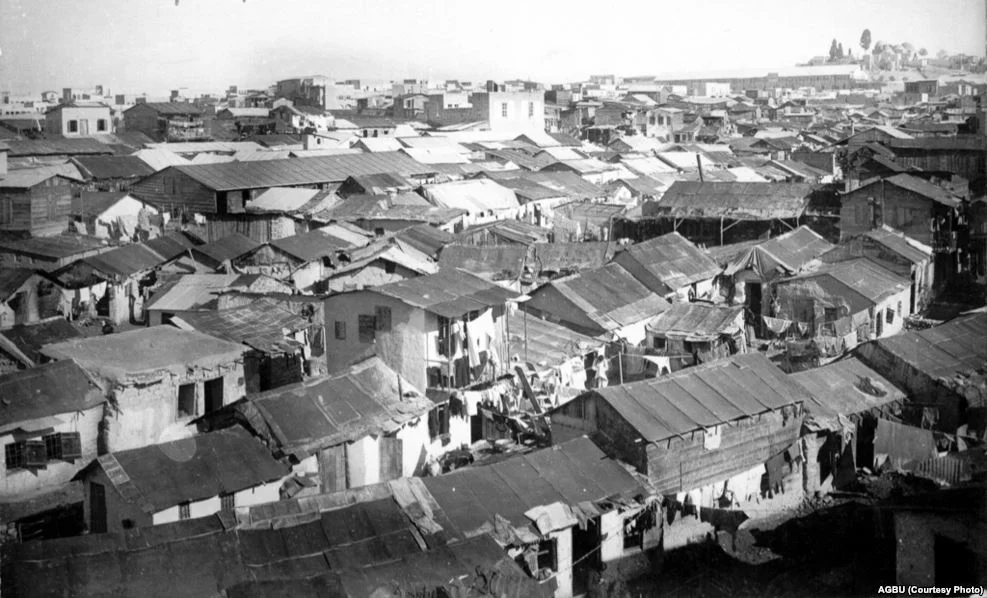 Armenian refugee shacks in Aleppo circa 1920 - AGBU (Courtesy photo)