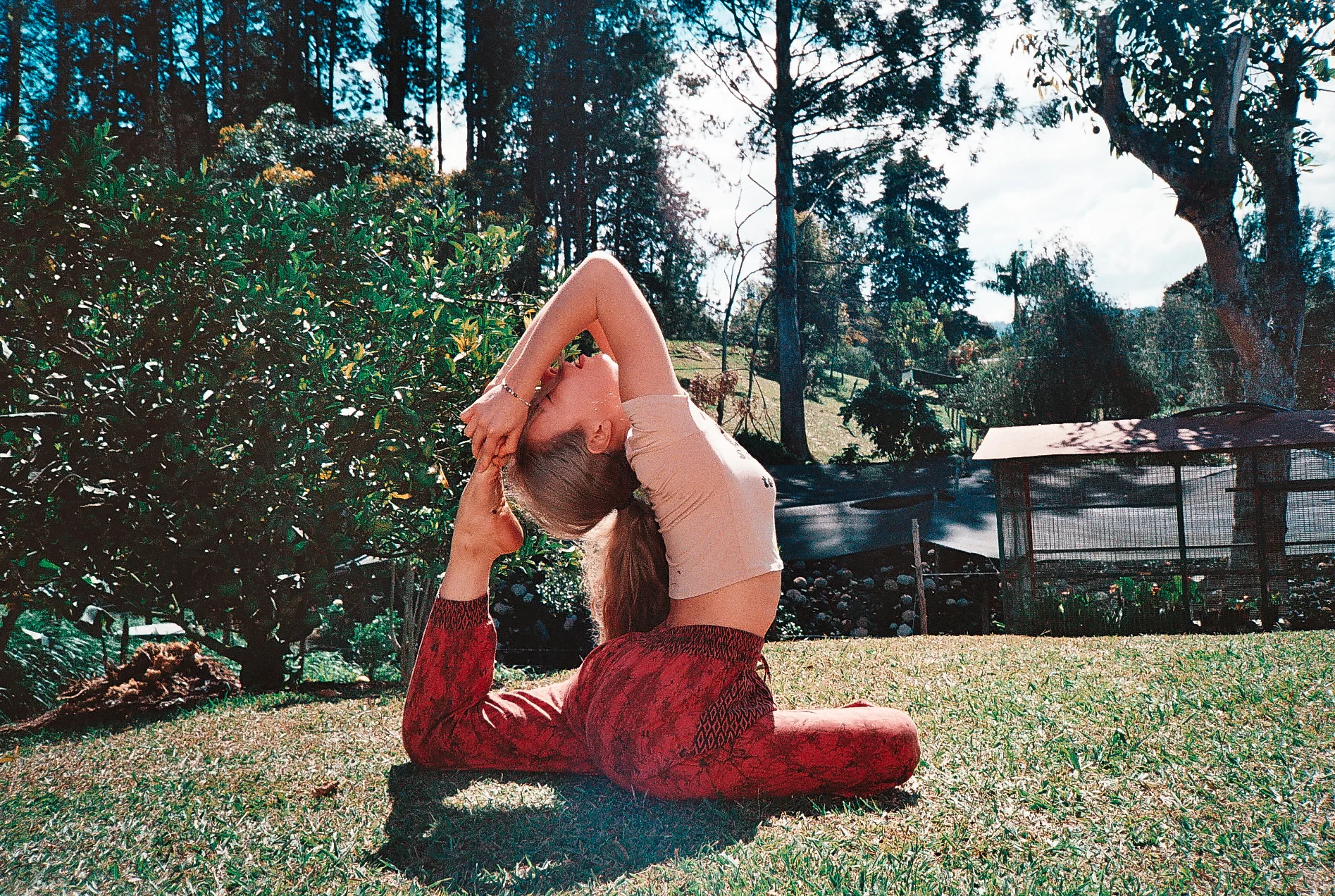 followed by some yoga and meditating, which I have never found more relaxing and grounding that in this place..