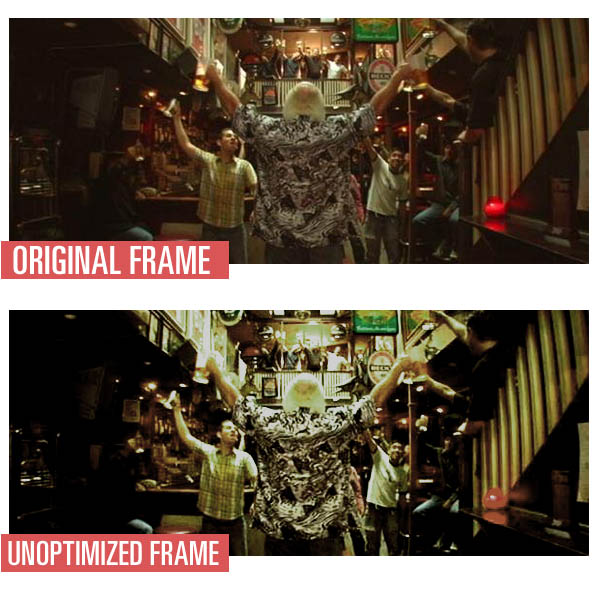 "The presentation was terrible. The colors desaturated and contrast cranked." - Richard Wong.