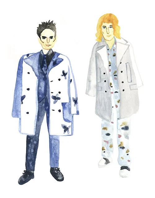 Zoolander and Hansel at the Valentino show. 
