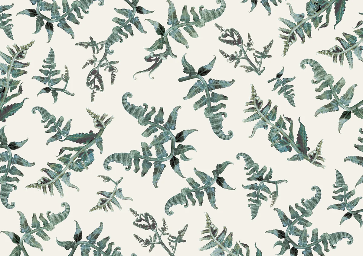 Custom designed pattern featuring the Pako or Batanes Fiddlehead Fern leaf.