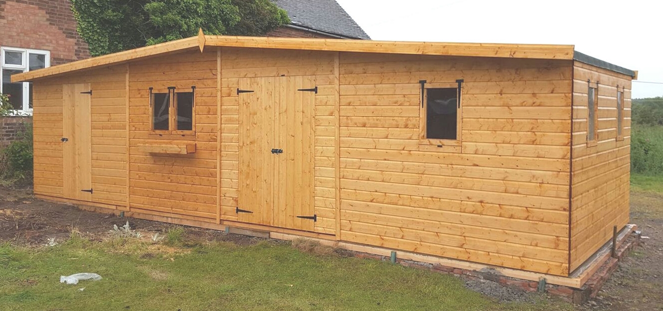 Excellent handmade sheds made from quality materials that offers a low cost solution to a desired garden building to suit all purposes in the garden. All the sheds are made with timber framework and cladding of shiplap tongue & groove that combines to make a very sturdy and attractive garden facility.