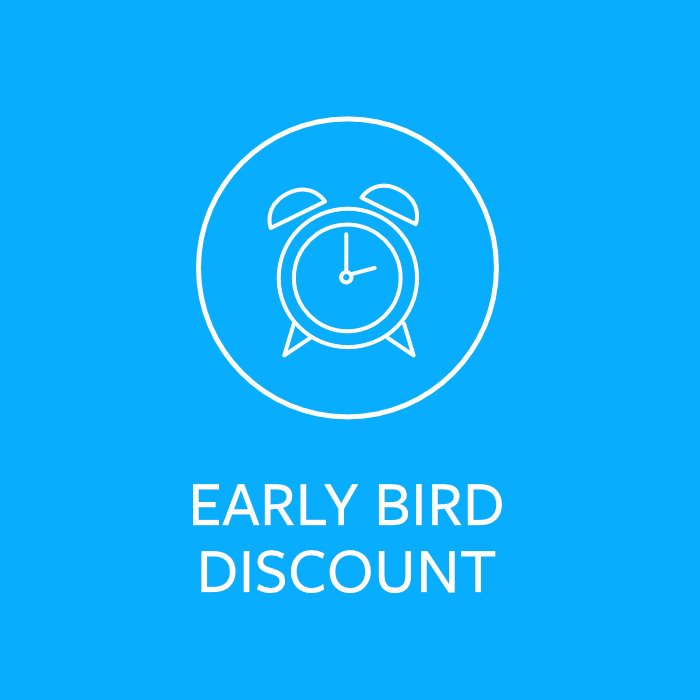 Early Bird discount