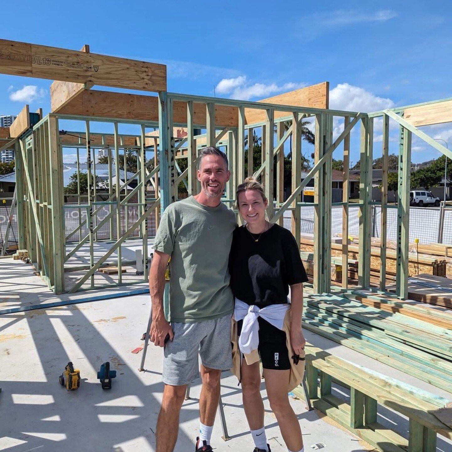 Congratulations Amy &amp; Mark who are officially breaking ground 🛠️ on their dream home in sunny Queensland! Here's to the countless moments that will turn this house into a home. 🥂 🔑
