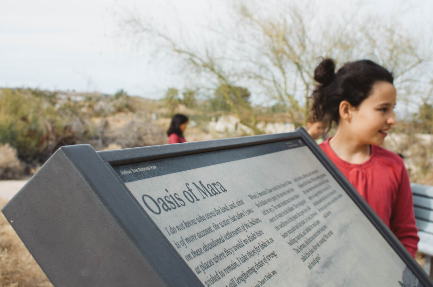 Oasis of Mara: The Serrano, the first recorded tribe living here, called this place Mar-rah, meaning "little springs and much grass"