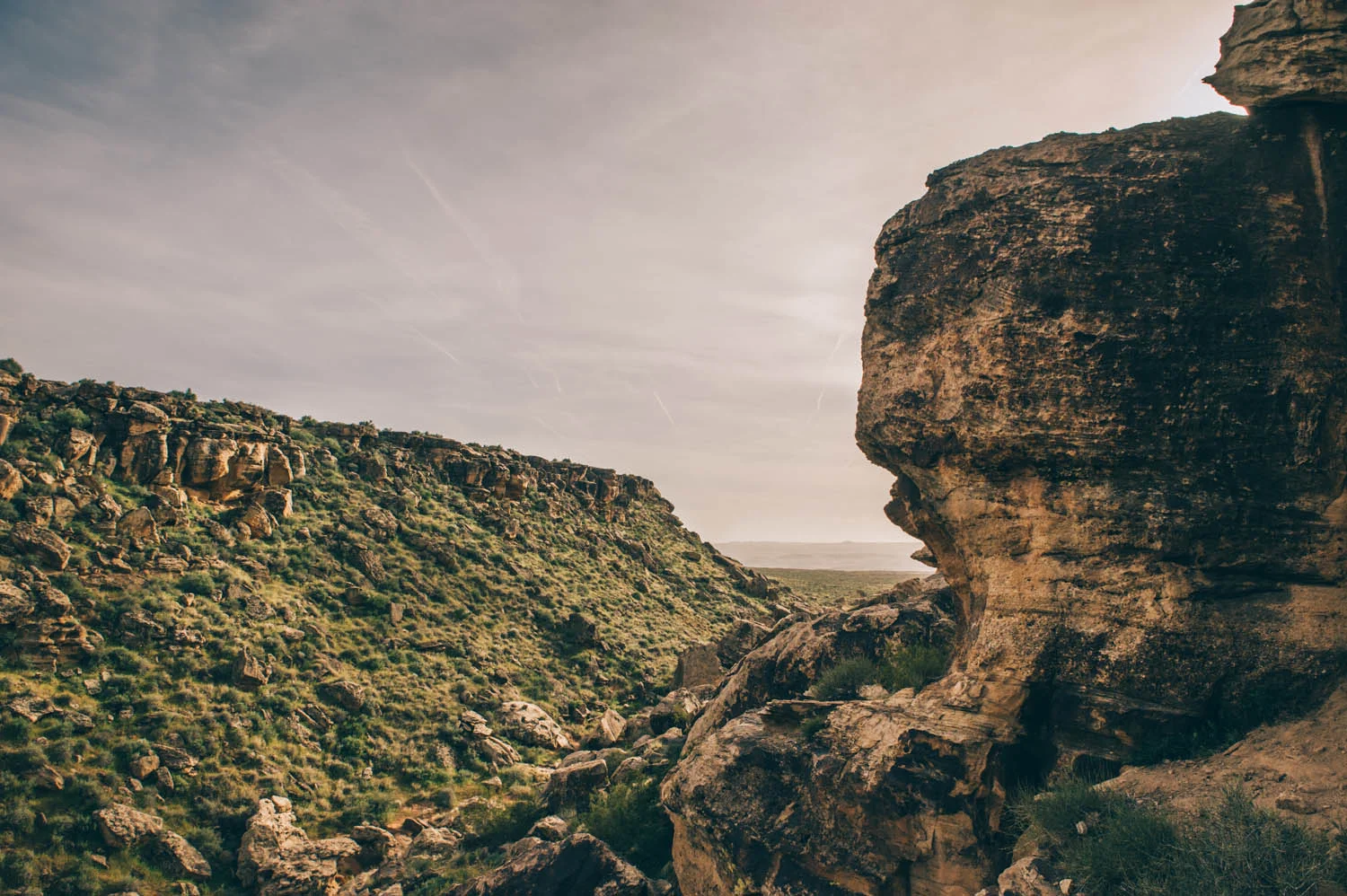 The view from our climbing spot...