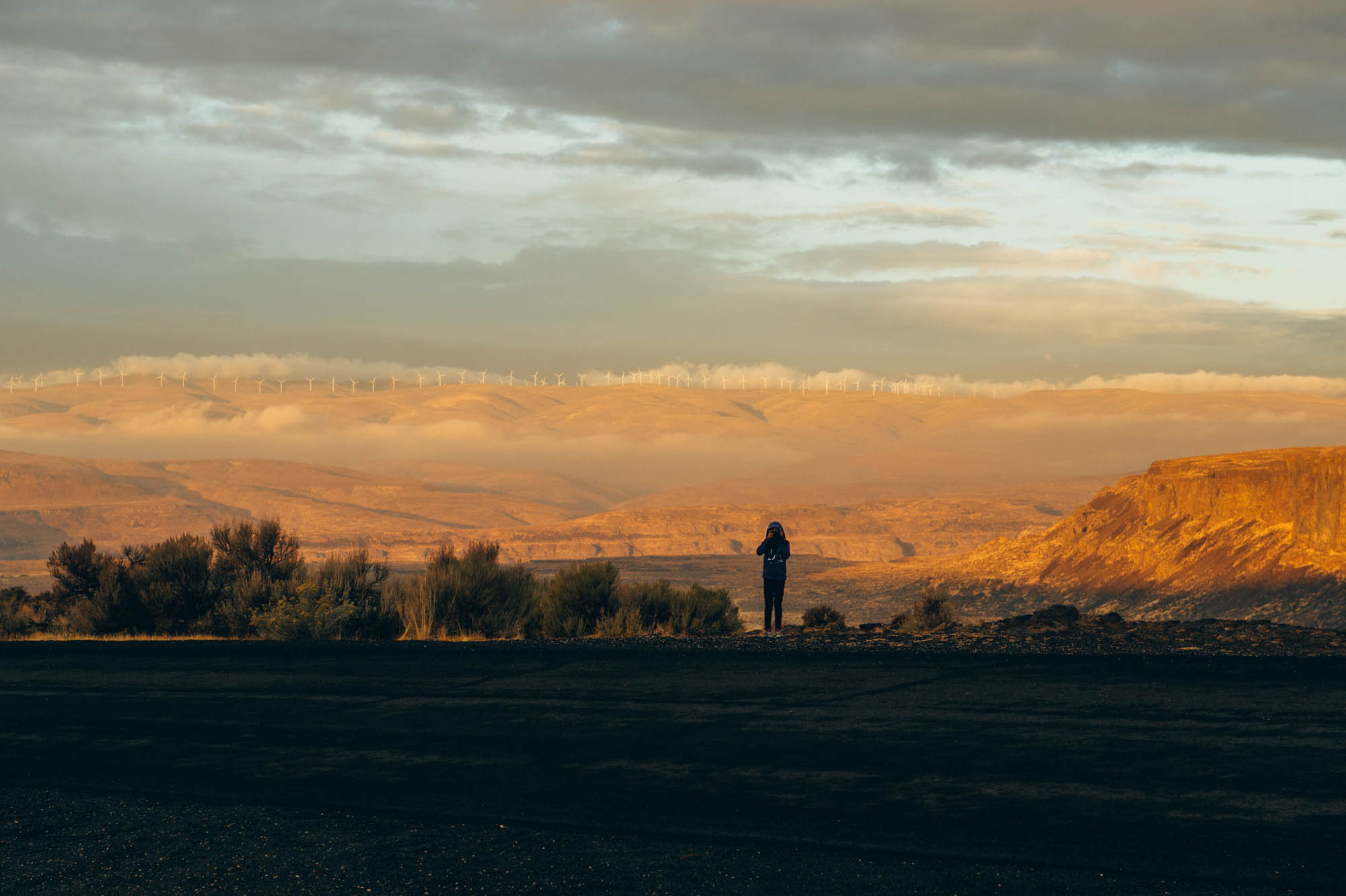 Taking pictures with Mathilde at sunrise. This place is simply magical.