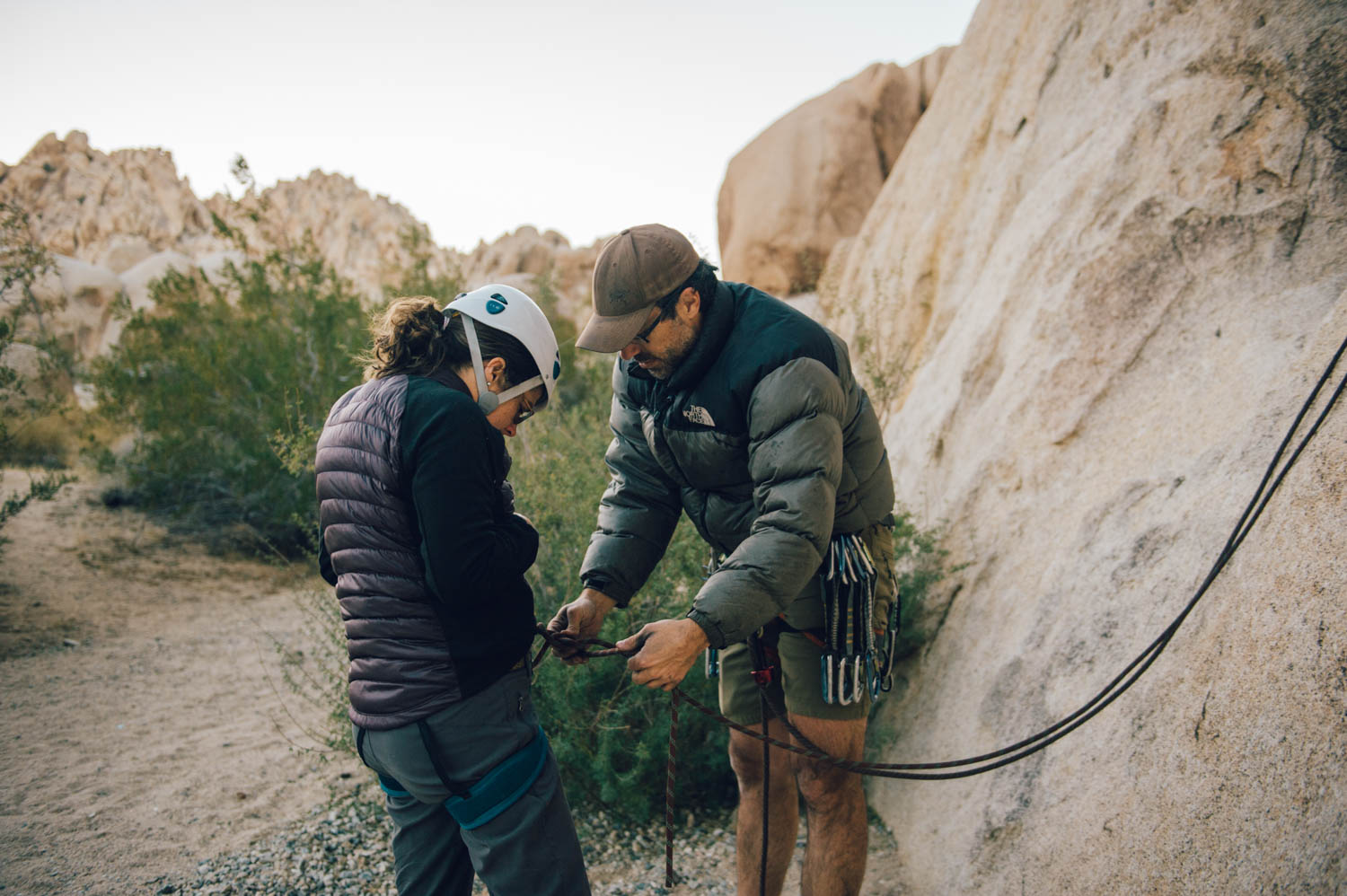We introduced Isabelle, Alex and Martin to rock climbing outside and they went up like pros!