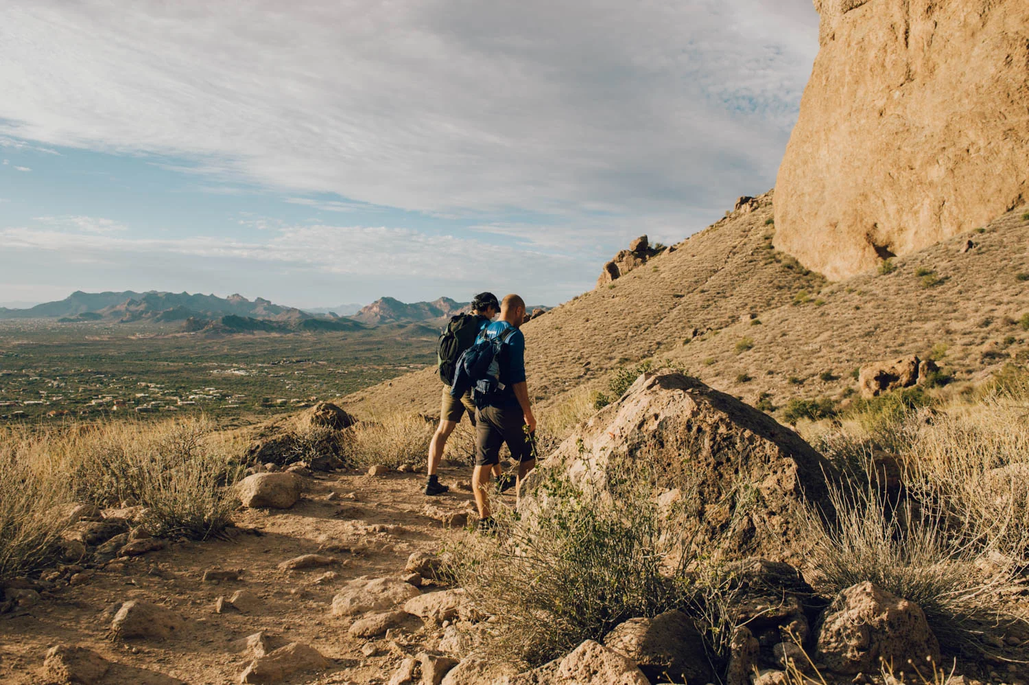 The sun came out as we were finishing the hike!