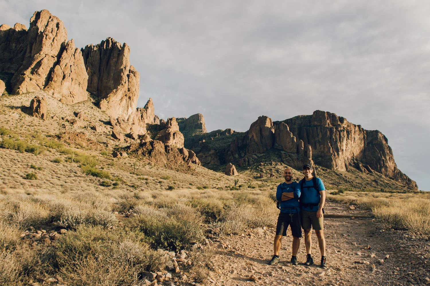From the trailhead, it is hard to believe that we were standing on the top of the Flatiron!