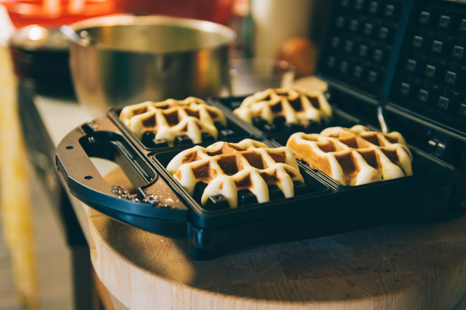 Delicious belgian waffles.