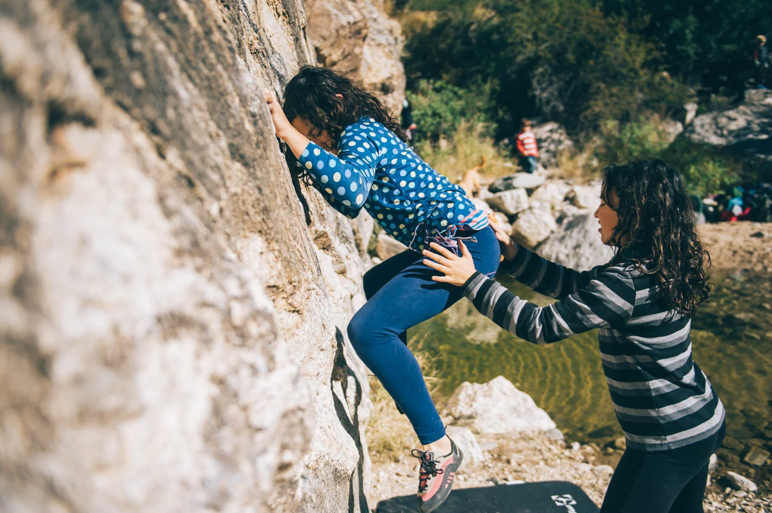 Jump down, I got you!