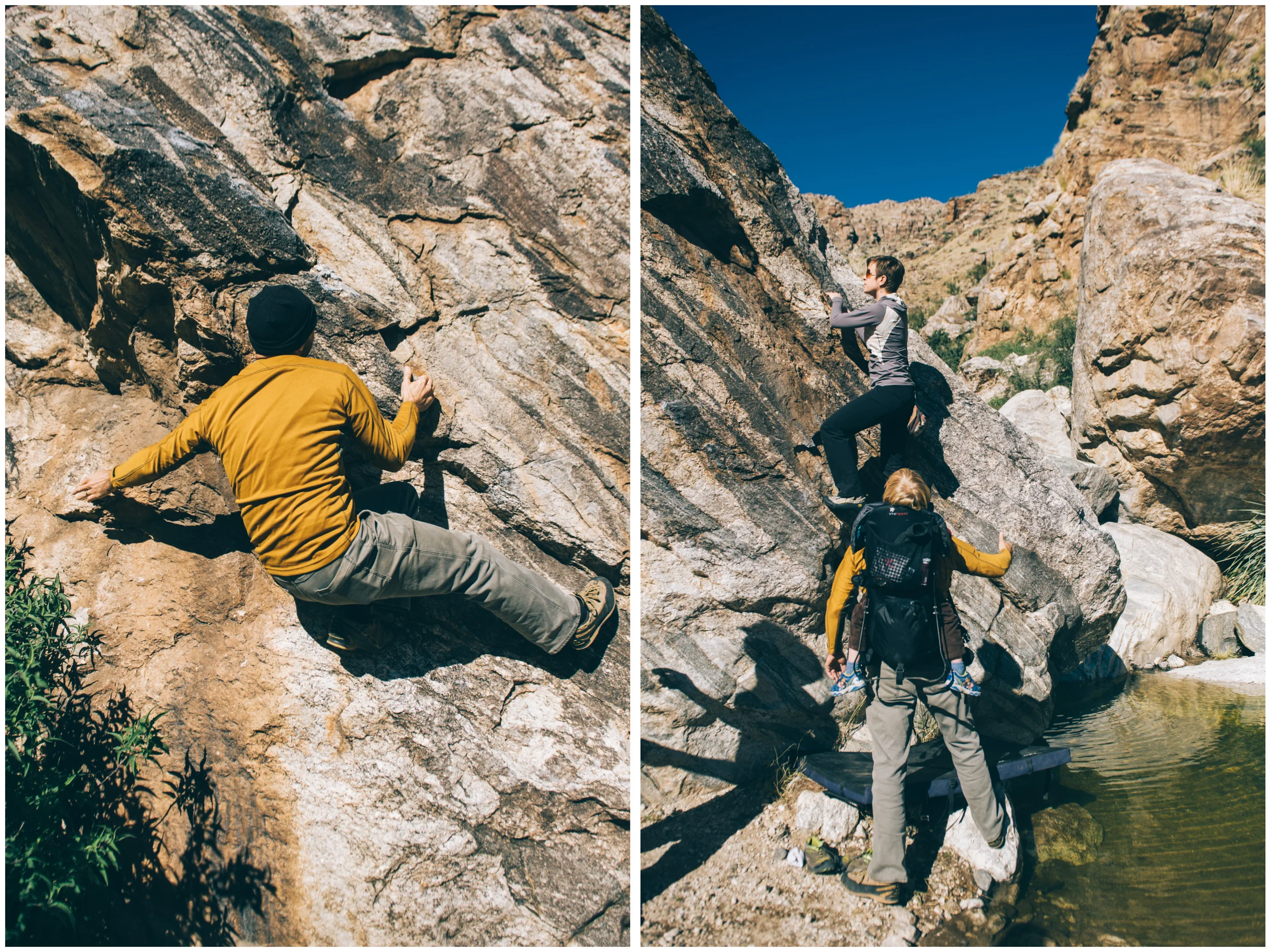 It is so fun to climb with experienced climbers. They are just beautiful to watch!
